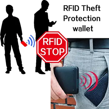 BABORRY 2020. gadam, Modes Anti RFID Pretbloķēšanas Vīriešu Kredītkartes Turētājs Mazo Makā ID Bankas Kartes Gadījumā Aizsardzības Maku Vīriešiem