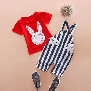 Baby Boy Apģērbs Nosaka Vasaras Toddler T-krekls+ Bikses (dungriņi) 2GAB Apģērbs Atbilstu Jaundzimušajam, Sporta Tērpi Puiku Drēbes Fadhion