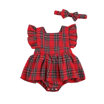 Baby Girl Pavasara Rudens Apģērbu Zīdaiņiem Puiku Drēbes Ar Garām Piedurknēm Bodysuits Pleds Jumpsuit Ziemassvētku Kopumā Toddler Apģērbs