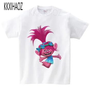 Baby Girls Karikatūra augstas kvalitātes Druka T kreklu Vasarā Bērniem Cietā kokvilnas ar Īsām Piedurknēm Topi Bērni O-veida Kakla Gadījuma t krekls zēniem