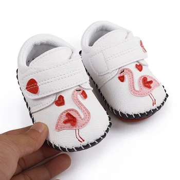 Baby Toddler kurpes PU Ādas Čības Meitenes Zēni Puses-Šūšanas Prewalker apavu Jaundzimušo Bērnu neslīdoša Zapato Bebe 23