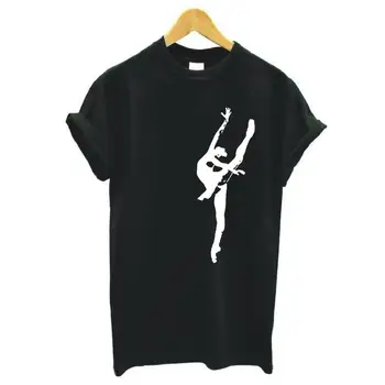 Baleta Dejotājs Harajuku T Krekls Sievietēm, Topi Ar Īsām Piedurknēm Smieklīgi Tee Kreklu Femme Vasaras Gadījuma Plus Lieluma Sieviešu T Krekls Camisas Mujer