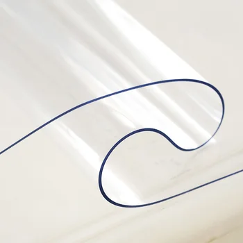 BALLE 1.5 mm Caurspīdīga PVC Galdauts, ūdensnecaurlaidīgos Plastmasas Galda Segums Eļļa-pierādījums, Virtuves Ēdamistabas Vieta Mat Mīksto Stikla Pad