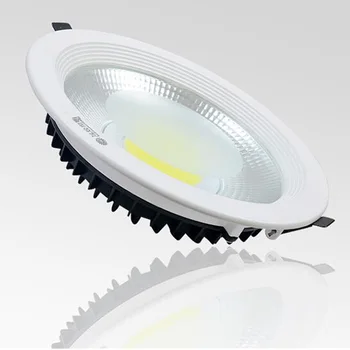 Balts Ultra krāšņs Aptumšojami COB LED Downlight AC110V 220V griestu lampas 6-60w Padziļinājumā LED Spot Gaismas Apdare, Griestu Lampas