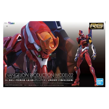 BANDAI Gundam RG EVA UNIT 01 EVA-00 DX Ver. KOMPLEKTS Evangelion Anime Samontēti Saliktas Humanoīdu Rīcības Attēls Robots Speelgoed