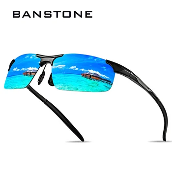 BANSTONE Braukšanas Polaroid, Saules Brilles Vīriešu Sporta Saulesbrilles Vīriešiem Polarizētās Vadītāja Retro UV400 Anti-glare Aizsargbrilles
