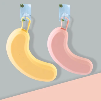 Banānu Formu Uzglabāšanas Kaste, Konteiners Bērnu Pārtikas Dozatoru Uzkodas Augļu Kārba ar vāciņu Pārtikas Klases Silikona Ledusskapis Ledus Kastē