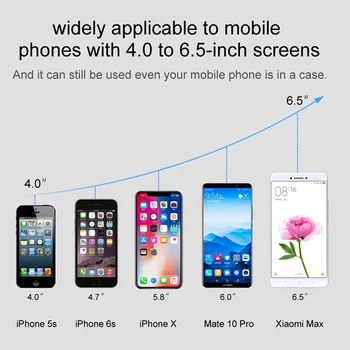 Baseus Qi Bezvadu Automašīnas Lādētājs Tālruņa Turētājs Priekš iPhone, Samsung Ātrās Uzlādes Mount Stāvēt Gaisa Izplūdes Smaguma Atbalsta 10W Maksas