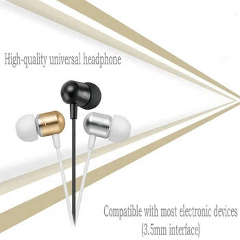 Bass Stereo mūzikas austiņas metāla austiņas LDI8 Ar Mikrofonu Priekš iPhone, Samsung xiaomi mi 10 pro huawei sony redmi piezīme tālruni