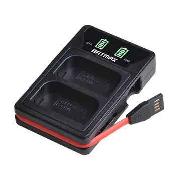 Batmax DMW-BLF19 DMW-BLF19PP BLF19E akumulators+Jauns LED Dual USB Lādētājs ar C Tipa Ostu Panasonic Lumix GH3 GH4 GH5 G9