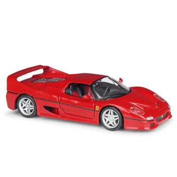 Bburago 1:24 Mērogā Ferrari F50 Sakausējuma Luksusa Transportlīdzekļa Lējumiem Automašīnas Modeļa Rotaļlietu Kolekcija Dāvanu