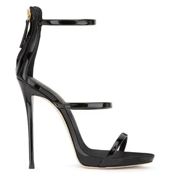 BBZAI Jaunais modelis kurpes sieviete Augstākās kvalitātes sexy Big kods dāmas kurpes 12CM Plānas Papēžiem sandales Modes skate Femmes 3-13 14