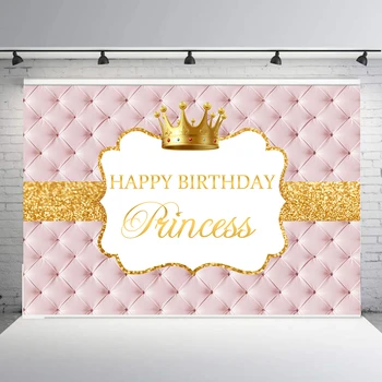 BEIPOTO Meitene royal Princess birthday party fons, fotogrāfijā fona photo booth aksesuārus deserta galda banner dekoru B-479