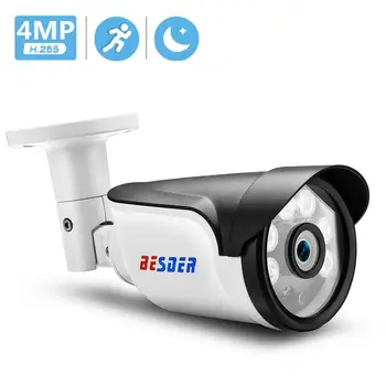 BESDER H. 265 IP Kamera 5MP/3MP/2MP Kustības Dection IS Nakts Redzamības KĪN DC 12V 48V PoE Izvēles ONVIF Bullet Āra CCTV Kameras