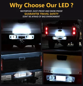 Bez kļūdām LED Licences Numura zīmes Apgaismojuma Lampas Chevrolet Silverado 1500 2500 3500 3500 Lavīnu Piepilsētas HD Tahoe Traverse