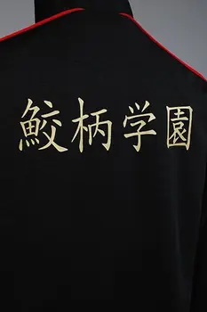 Bezmaksas! - Iwatobi Kluba Rin Matsuoka Deluxe Edition Vienotu Jaka, Mētelis, Uzvalks Cosplay Kostīmu Samezuka Akadēmijas Logo, Jaka, Mētelis