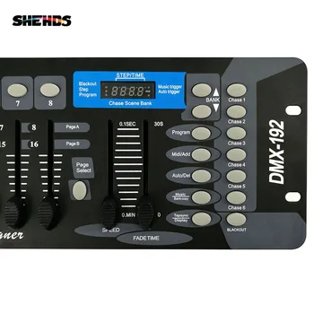Bezmaksas piegāde JAUNU 192 DMX Kontrolieris, DJ Iekārtas DMX 512 Konsoles Skatuves Apgaismojums LED Par Kustīgās Galvas Prožektori DJ Controlle