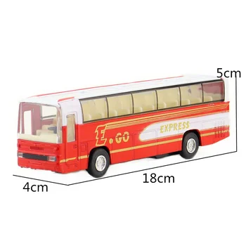 Bezmaksas Piegāde/Lējumiem Rotaļlieta Modelis/Pull Atpakaļ/HK City Express Autobusu/Skaņas un Gaismas Cute Auto/Izglītības Ieguves/Dāvanu Bērniem