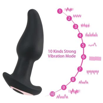 Bezvadu Anālais Plug Vibratori Sievietēm, Vīriešiem Muca Krelles Pagriezt Massager Seksa Rotaļlietas Pieaugušajiem Erotiska Mašīna Pāris Rīki Sextoys Veikals