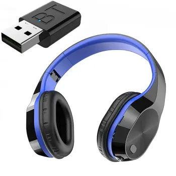 Bezvadu Austiņas ar Mikrofonu Bluetooth Austiņas, TV PC Spēļu Tablete Austiņas Bluetooth Raidītāju TF Kartes Mūziku Stereo Austiņas