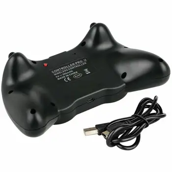 Bezvadu Classic Pro Kontrolieris Kursorsviru Gamepad par Nintend Wii U Pro ar USB Kabeli, Bezvadu Tālvadības pults Wii U