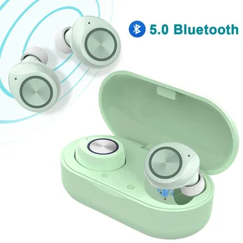 Bezvadu Earbuds Bluetooth 5.0 Mini HD Stereo Skaņas Trokšņa Slāpēšanas Auss Touch Kontroli TWS Iebūvēts Mikrofons