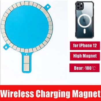 Bezvadu Lādēšanas Magnēts iPhone 12 Pro Max 12 Mini 11 Xs 8 Xr Mobilo Tālruni Gadījumā, Spēcīgu Magnētisko Ādas Vāks Magsafe