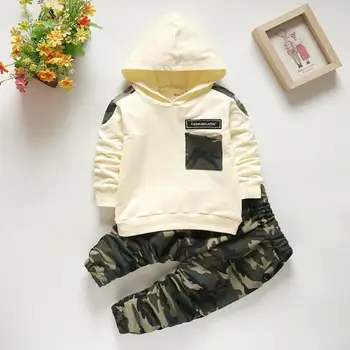 BibiCola bērnu apģērbu komplekti bērnu zēniem pavasara rudens drēbes uzvalku jaundzimušo kapuci hoodies ikdienas krekls zīdaiņu meitene