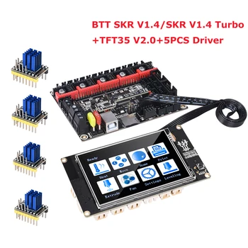 BIGTREETECH SKR V1.4 32 Bitu Controll Valdes SKR V1.4 Turbo Ar TFT35 V2.0 Touch Screen TMC2208 TMC2209 Stepper Motor Vadītāja