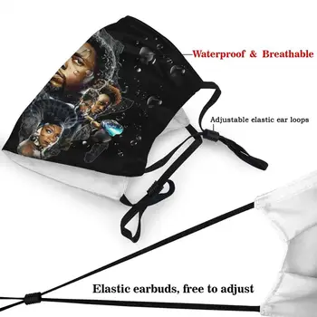 Black Panther Wakanda DIY (do it yourself sejas mak atslēgu modes mazgājams atkārtoti sejas maska pieaugušo mascarillas de tela lavables con filtro