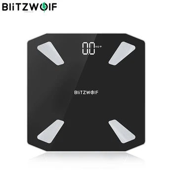BlitzWolf BW-SC3 Smart WIFI APP Kontroles Ķermeņa Tauku Apjoma Digitālo LED Mēroga USB Uzlāde 13 Body Metrics Datu Analīze Smart Home