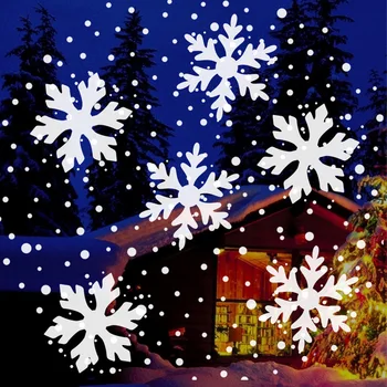 Blizzard Sniegpārslas Ainavas Projekcijas Lampa Brīvdienu Iekštelpu Apgaismojums, Ziemassvētku Un Jaunā Gada Puse Apgaismes Piederumi, Mājas Dekoru