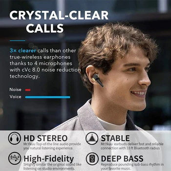Bluetooth 5.0 Bezvadu Austiņas Ar Mic Uzlādes Box Stereo Sporta Earbuds auss Ūdensizturīgs Earbuds Austiņas smart Tālruni