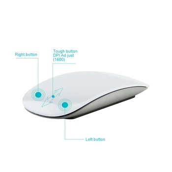 Bluetooth 5.0 Bezvadu Magic Mouse Uzlādējams Lāzera Klusums Arc Touch Mause Ergonomiski Datoru Ultra-plānas Pelēm Apple Mac DATORU