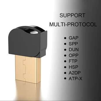 Bluetooth Adapteri PC Bluetooth 5.0 Bezvadu Uztvērējs, kas Atbalsta Windows 7/XP8/8.1/10 Tastatūru, Peli, Printeri Austiņas