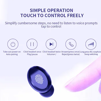 Bluetooth Bezvadu Austiņas ar Mikrofonu, Sporta Ūdensizturīgs Bluetooth Austiņas HIFI Stereo Trokšņa Slāpēšanas Austiņas un Earbuds
