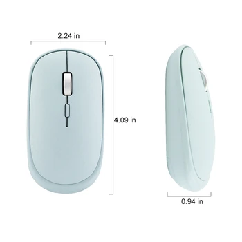 Bluetooth Bezvadu Datora Pele Optiskā Ergonomisks Mause 1600DPI PC Office Home Pelēm, USB BT Dual Režīmā Rozā Pelēm Meiteni Klēpjdators