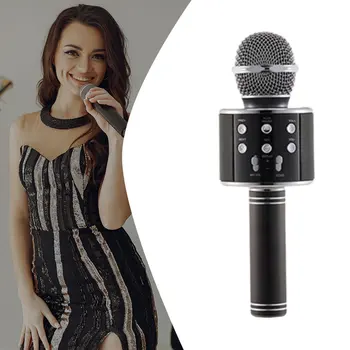 Bluetooth Karaoke Mikrofons Bezvadu Mikrofonu Profesionālās Runātāja Rokas Microfone Spēlētājs Dziedāšanas Diktofona Mic