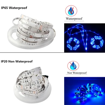 Bluetooth LED Lentes RGB Led Gaismas Lente SMD 2835 DC12V Ūdensdrošs LED Gaismas 5m 10m diožu Lentas Elastīgas ar Bluetooth remote