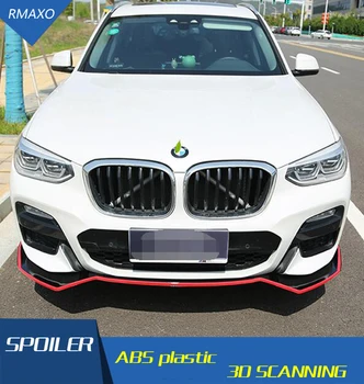 BMW X3 Ķermeņa komplekta spoilers 2018-2020 BMW X3 X4 G01 G02 3D ABS Aizmugurējā lūpu aizmugurējais spoileris priekšējā Bufera Difuzoru Bamperi Aizsargs
