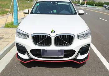 BMW X3 Ķermeņa komplekta spoilers 2018-2020 BMW X3 X4 G01 G02 3D ABS Aizmugurējā lūpu aizmugurējais spoileris priekšējā Bufera Difuzoru Bamperi Aizsargs