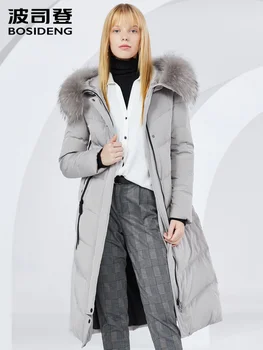 Bosideng Sieviešu dūnu Jaka ziemas ilgi outwear dabīgās kažokādas apkakli wateroroof augstas kvalitātes B80141048