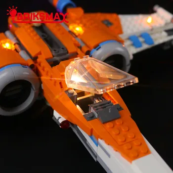 BriksMax Led Light Komplekts 75273 Zvaigžņu Karu Poe Dameron ir X-wing Fighter , Reču Kontroles Editon