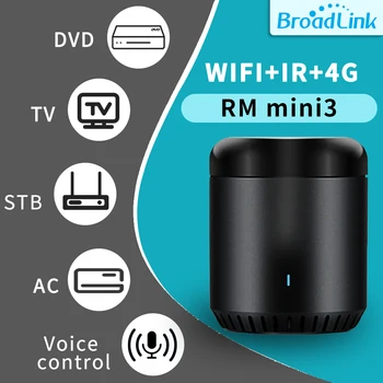 Broadlink RM Mini3 Tālvadības WiFi+IS+4G Ar AU UK MUMS, ES Plug AC TV Pārzinis Darba Alexa, Google Home IFTTT