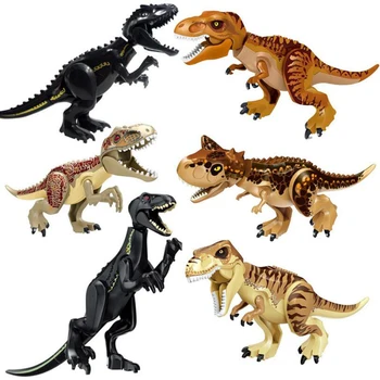 Brutālo Raptor Ēkas Jurassic Bloki Pasaulē 2 MINI Dinozauru Skaitļi Ķieģeļi Dino Rotaļlietas Bērniem Legoed Dinosaurios Ziemassvētku