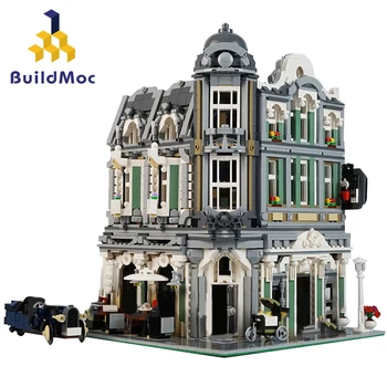 Buildmoc Pilsētas Ēku Classic Māju Arhitektūru, Rotaļlietas, Celtniecības Bloki KM Pilsētas Pils Street View Izglītības Bērniem, Rotaļlietas, Dāvanu