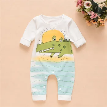 Bunvel Bērniem, Baby Meitenes Zēni Kombinezonus Karikatūra Dzīvnieku Fox Krokodils, Žirafe Drukas Bērnu Meitene Zēnu Drēbes ar garām Piedurknēm Jaundzimušo Kostīms