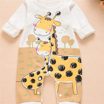 Bunvel Bērniem, Baby Meitenes Zēni Kombinezonus Karikatūra Dzīvnieku Fox Krokodils, Žirafe Drukas Bērnu Meitene Zēnu Drēbes ar garām Piedurknēm Jaundzimušo Kostīms