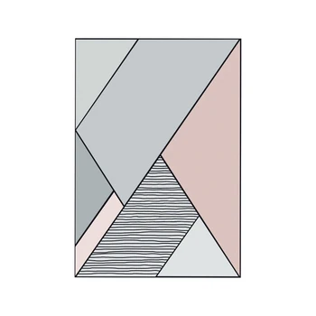 Burbulis Skūpsts Paklājos, Lai Dzīvojamā Istaba Uz Ziemeļiem Eiropas Stila Ģeometriskā Vienkāršu Pelēku Paklāju Rozā Paklāju Modes Sākuma Gultas Paklāji