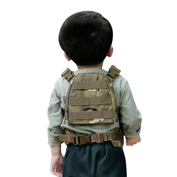 Bērni bērnu Mini Airsoft Taktiskā Veste ar Patruļas Molle Jostu Kaujas Veste XS/S Bērnu taktiskā veste uzvalks 4 Krāsas